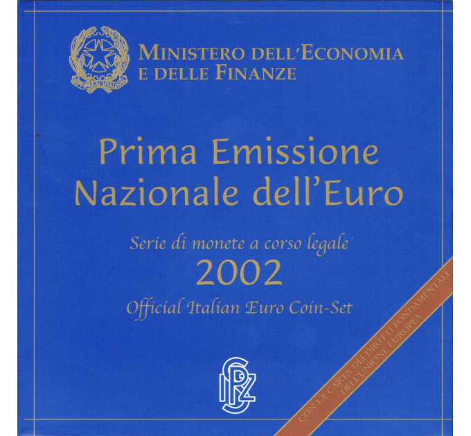 Italien Euro set BU 2002