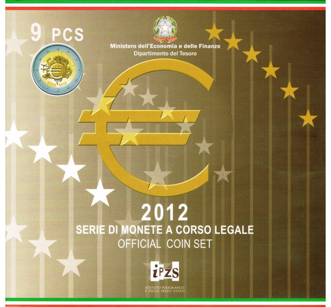 Italien Euro set BU 2012