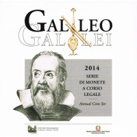 Italien Euro set BU 2014 - Galileo Galilei