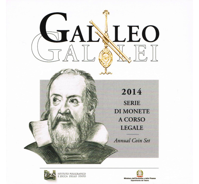 Italien Euro set BU 2014 - Galileo Galilei