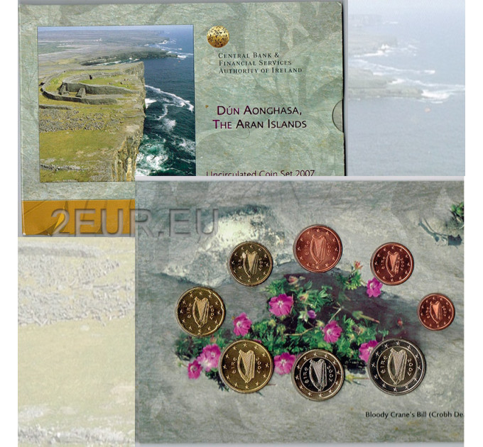 Irland euro set BU 2007 – Dun Aonghasa