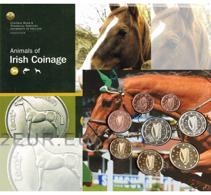 Irland euro set BU 2010 – Land der Pferde