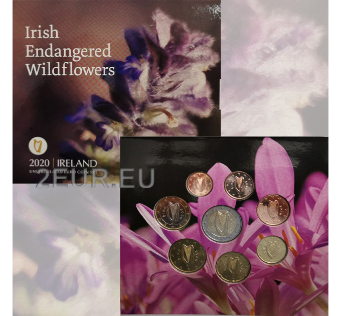 Irland euro set BU 2020 – Gefährdete irische Wildblumen