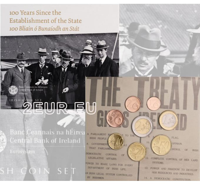 Irland euro set BU 2022 – 100 Jahre seit der Staatsgründung