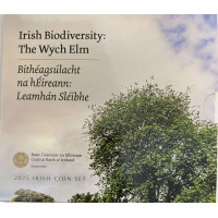 Irland euro set BU 2025 – Biodiversität - die Bergulme