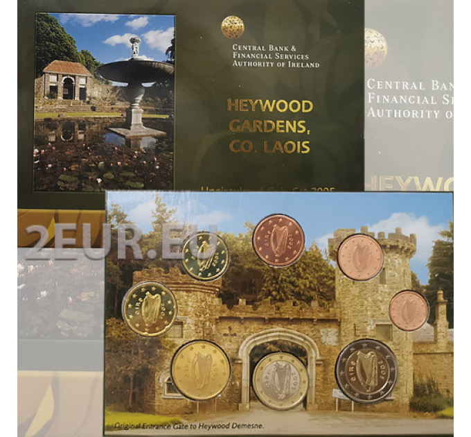 Irland euro set BU 2005 – Kulturerbe – Heywood Gardens in Laois