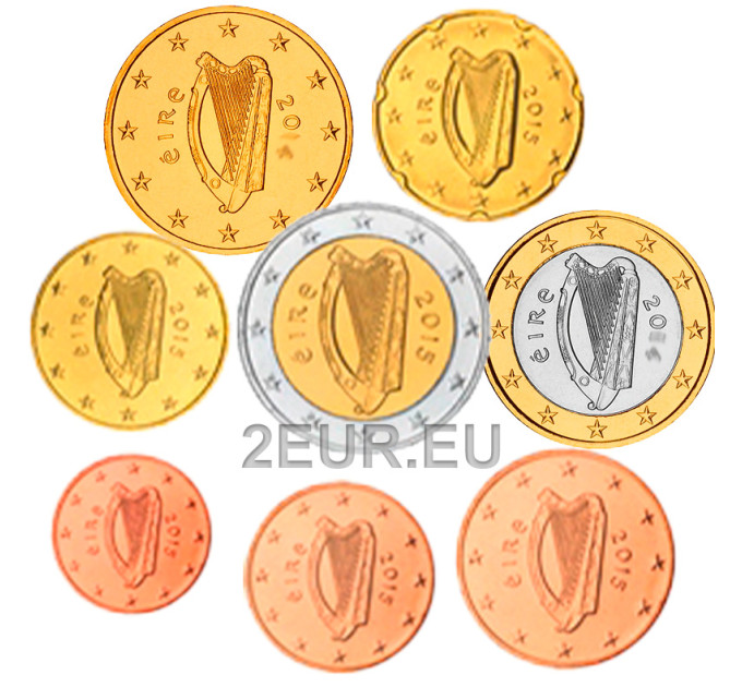 Irland 2015 - Euro-Münzsatz UNC