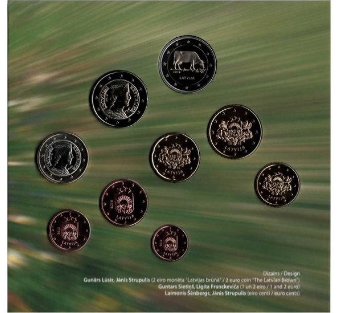 Lettland 2016 - Euro set BU