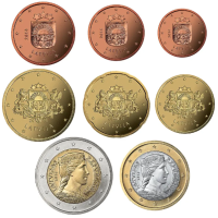 Lettland 2014 - Euro set UNC