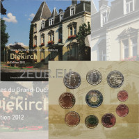 Luxemburg euro set BU 2012 - Stadt Diekirch