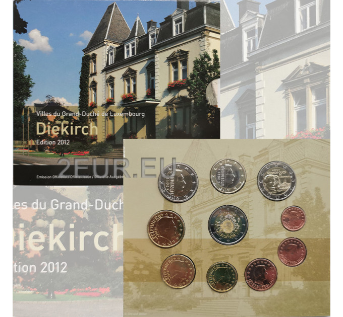 Luxemburg euro set BU 2012 - Stadt Diekirch