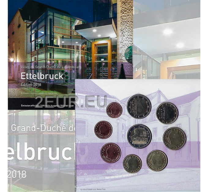 Luxemburg euro set BU 2018 - Stadt Ettelbrück