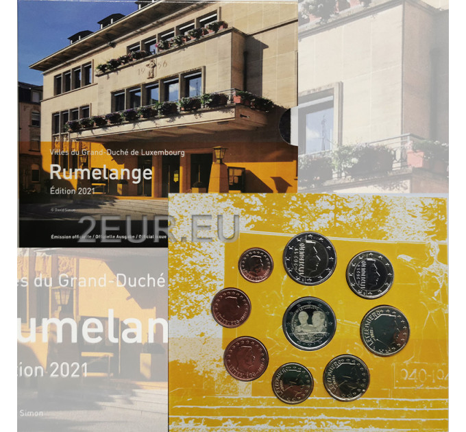 Luxemburg euro set BU 2021 – Stadt Rümelingen