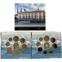 Luxemburg euro set BU 2024 – Stadt Luxemburg – 2 Euro Feierstëppler + Großherzog Guillaume II