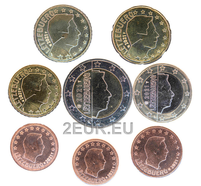 Luxemburg Euro set UNC 2021