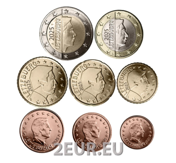 Luxemburg Euro-Set UNC 2025