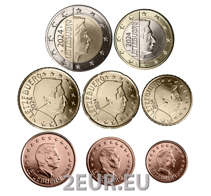 Luxemburg Euro-Set UNC 2024