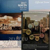Malta Euro set BU 2017 - Hagar-Qim-Tempel