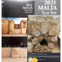 Malta euro set BU 2021 - Tempel von Tarxien