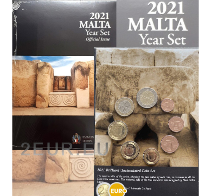 Malta euro set BU 2021 - Tempel von Tarxien