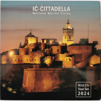 Malta euro set BU 2024 - Ummauerte Städte Maltas – Cittadella