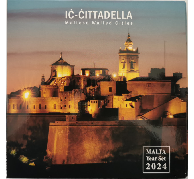 Malta euro set BU 2024 - Ummauerte Städte Maltas – Cittadella