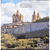 Malta euro set BU 2025 - Ummauerte Städte Maltas – Mdina