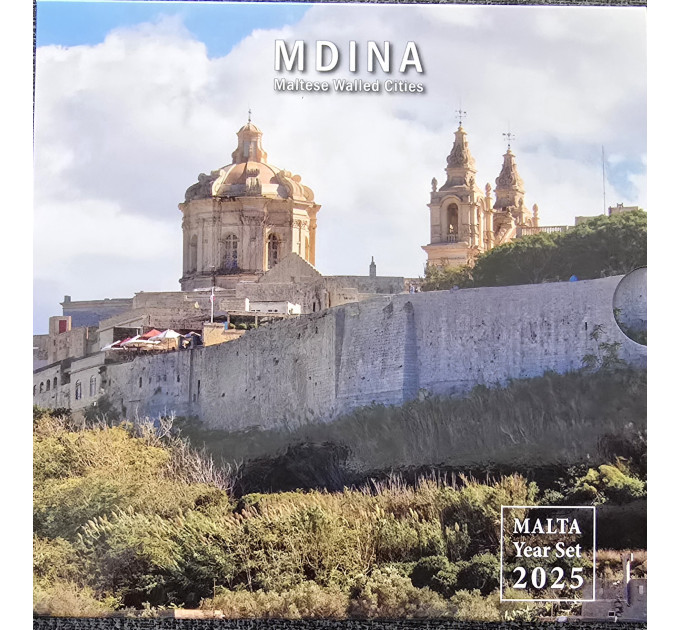 Malta euro set BU 2025 - Ummauerte Städte Maltas – Mdina