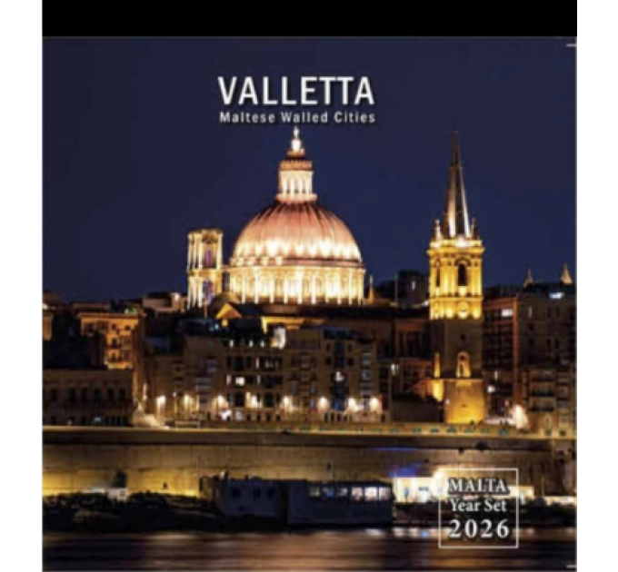 Malta euro set BU 2026 - Ummauerte Städte Maltas – Valletta