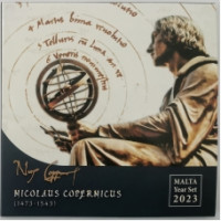Malta euro set BU 2023 - Nikolaus Kopernikus