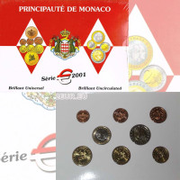 Monaco BU set  2001 - Euro-Münzsatz