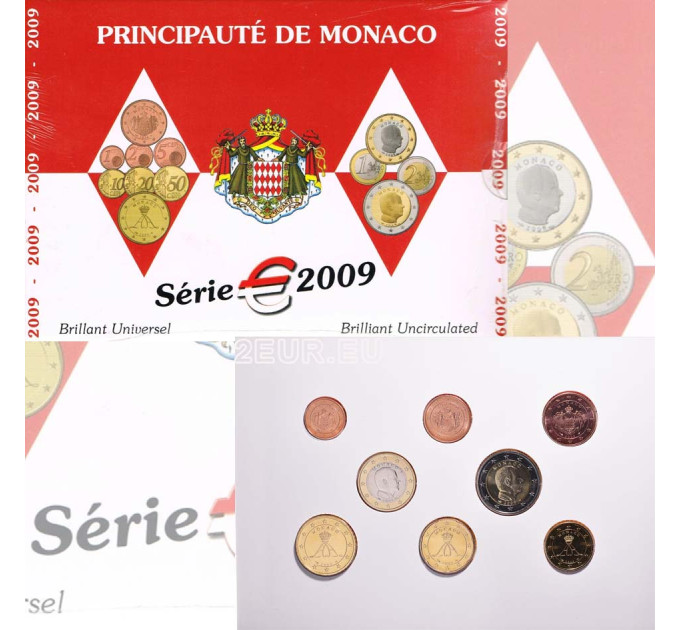 Monaco BU set  2009 - Euro-Münzsatz