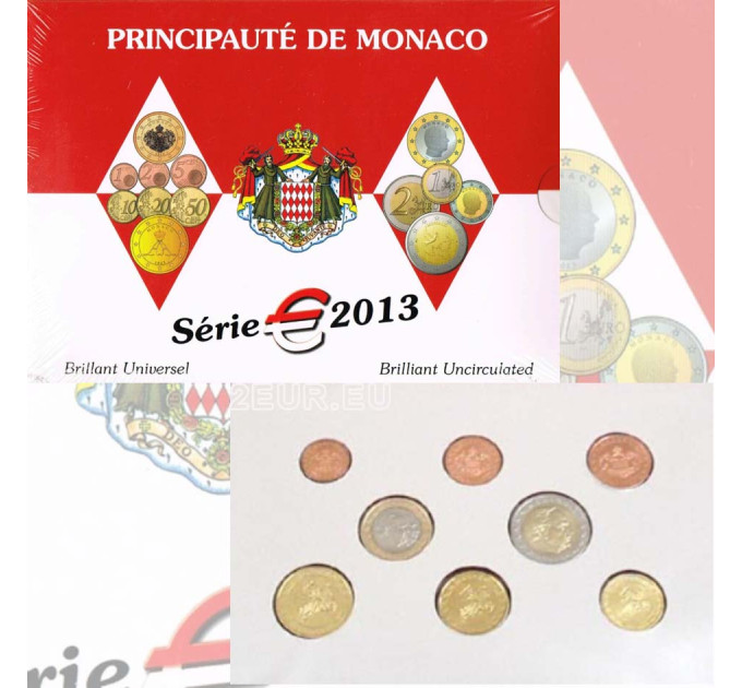 Monaco BU set  2013 - Euro-Münzsatz