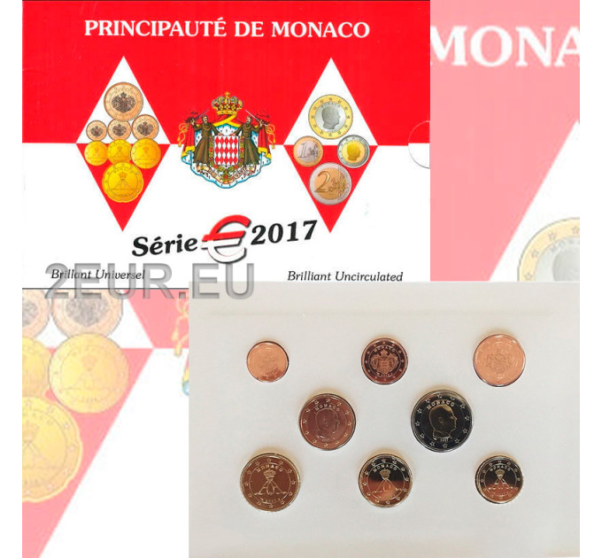 Monaco BU set  2017 - Euro-Münzsatz