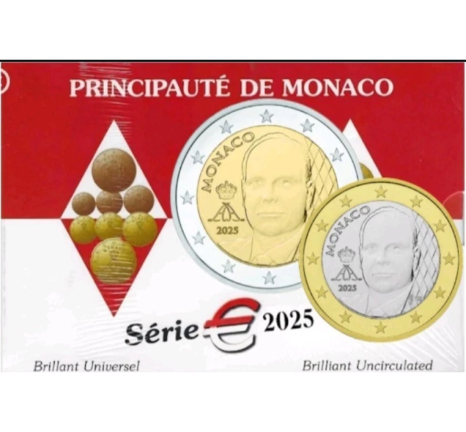 Monaco BU set  2025 - Euro-Münzsatz