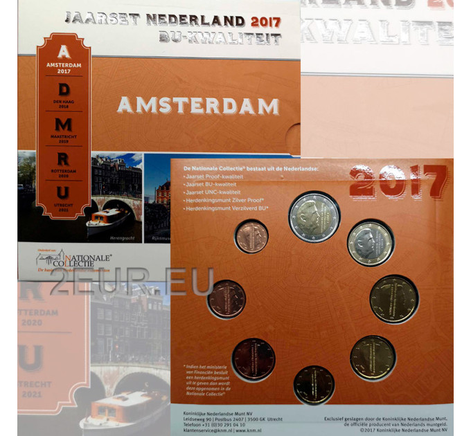 Niederländischer Eurosatz BU 2017 - Amsterdam