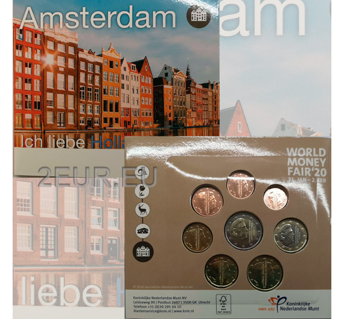 Niederländischer Eurosatz BU 2020 - Amsterdam