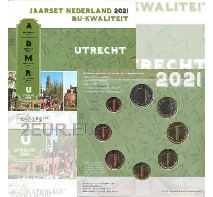 Niederländischer Eurosatz BU 2021 - Utrecht