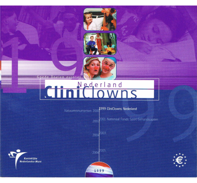 Niederlande Euro set BU 1999 - Klinik-Clowns