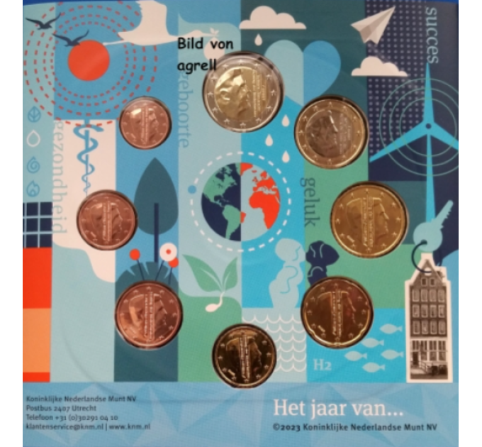 Niederländischer Eurosatz BU 2023 - Elemente - Wasser