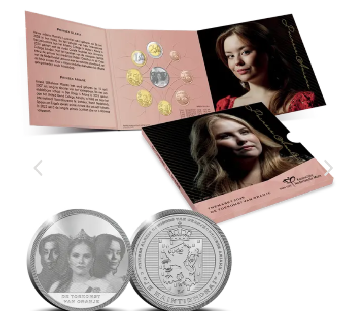 Niederländischer Eurosatz BU 2025 - Prinzessin von Oranien und die Prinzessinnen Alexia und Ariane