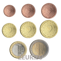 Niederlande Euro-Münzsatz UNC 2001