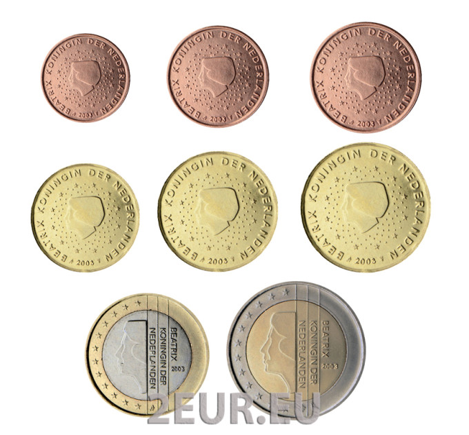 Niederlande Euro-Münzsatz UNC 2003