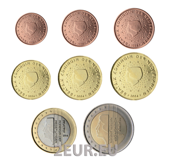 Niederlande Euro-Münzsatz UNC 2004