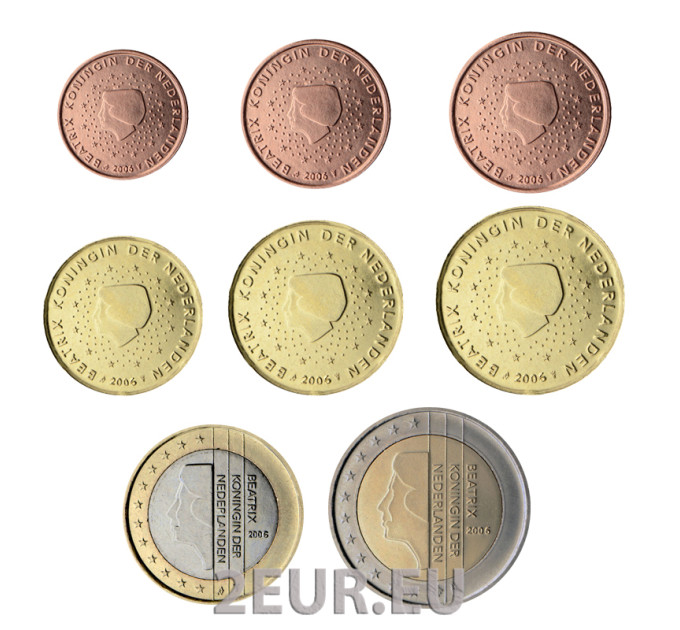 Niederlande Euro-Münzsatz UNC 2006