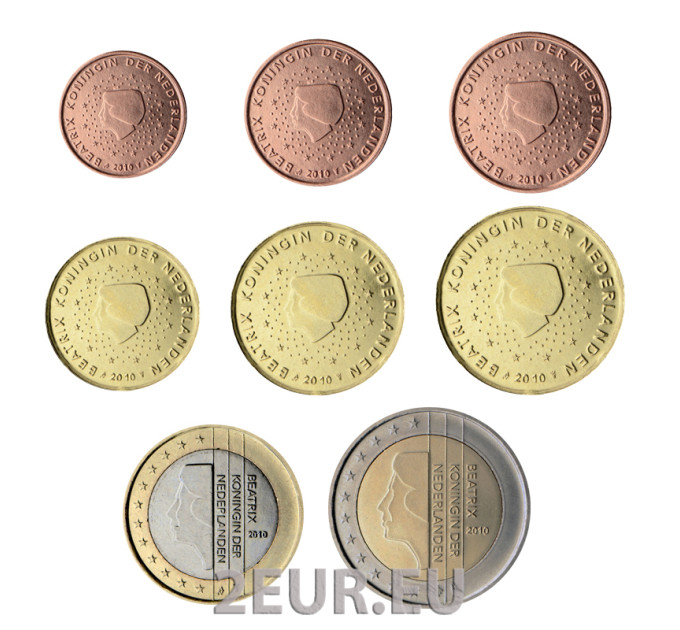 Niederlande Euro-Münzsatz UNC 2010