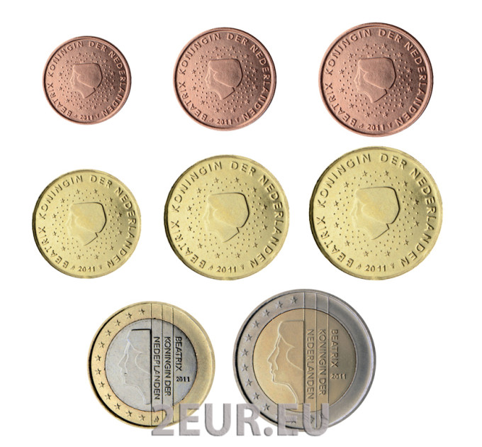 Niederlande Euro-Münzsatz UNC 2011