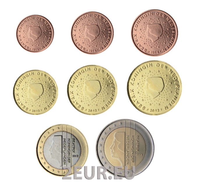 Niederlande Euro-Münzsatz UNC 2012