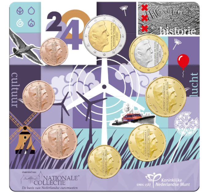 Niederlande Euro-Münzsatz UNC 2024