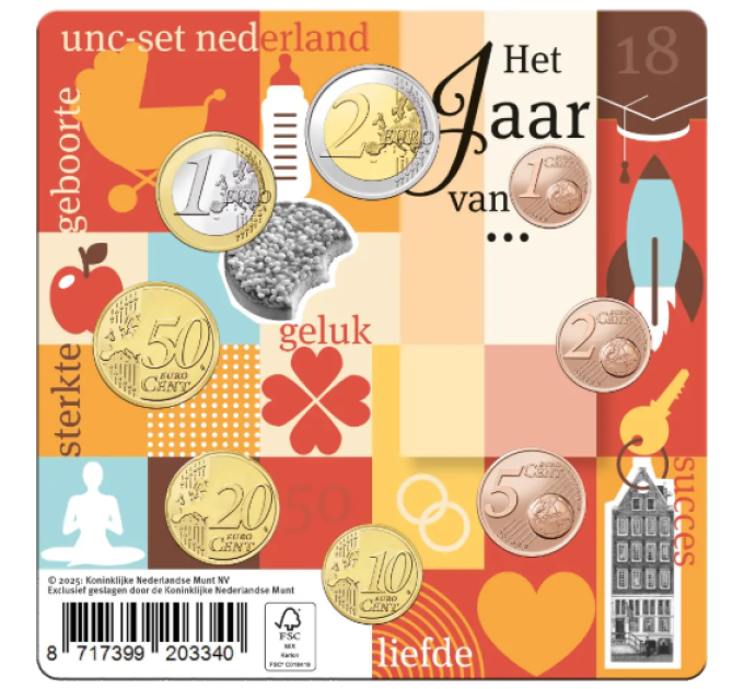 Niederlande Euro-Münzsatz UNC 2025